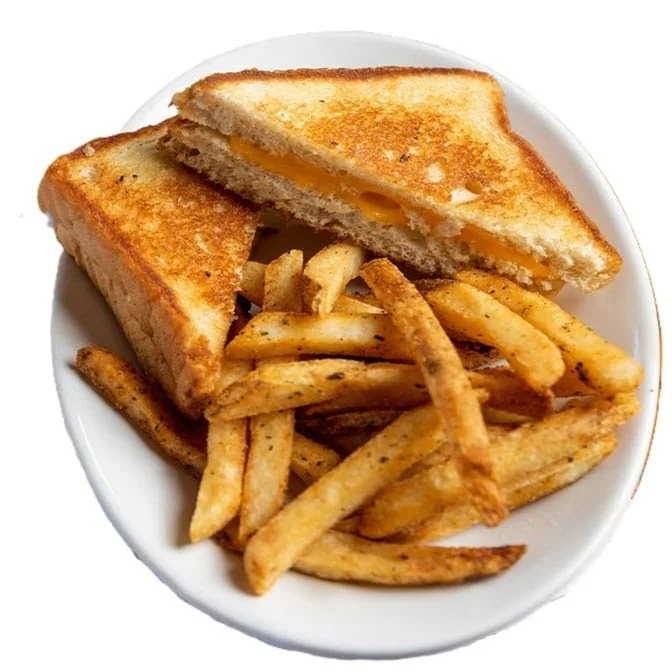 Grilled cheese sandwich with fries at Calgary Pub & Restaurant in SE Calgary, AB