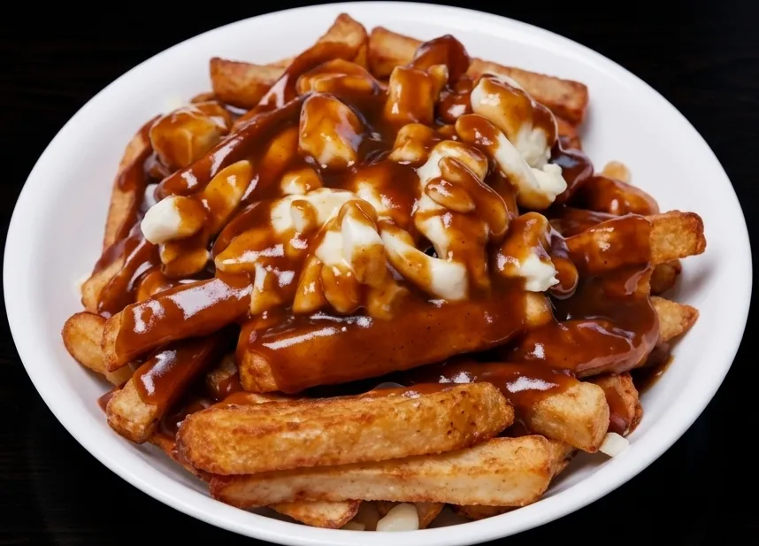 Poutine with mozzarella and gravy at Calgary Pub & Restaurant in Dover, Calgary